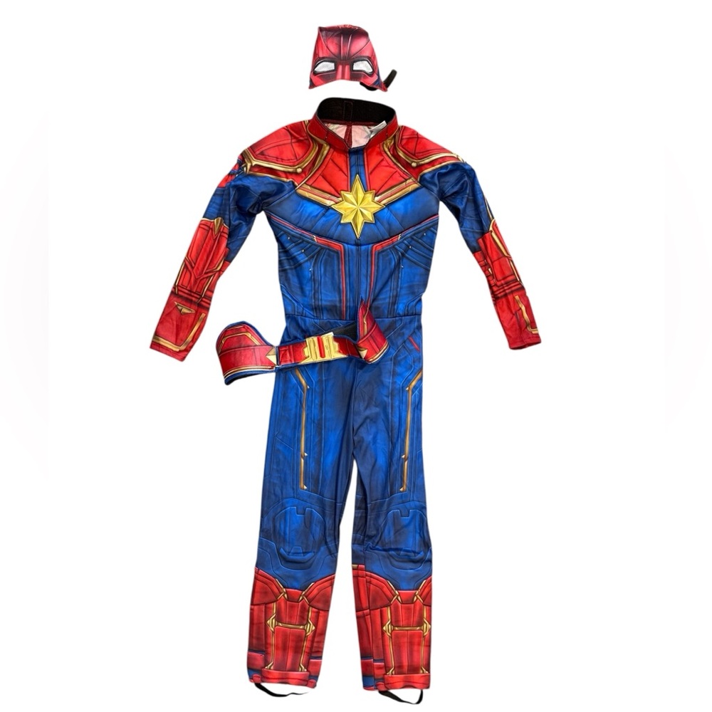 Captain Marvel Kids Superhero Costume - Red and Blue